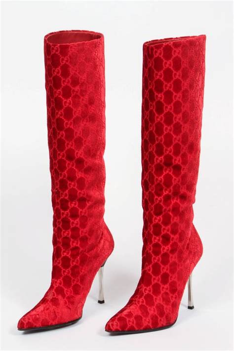 red gucci boots|Gucci high top boots.